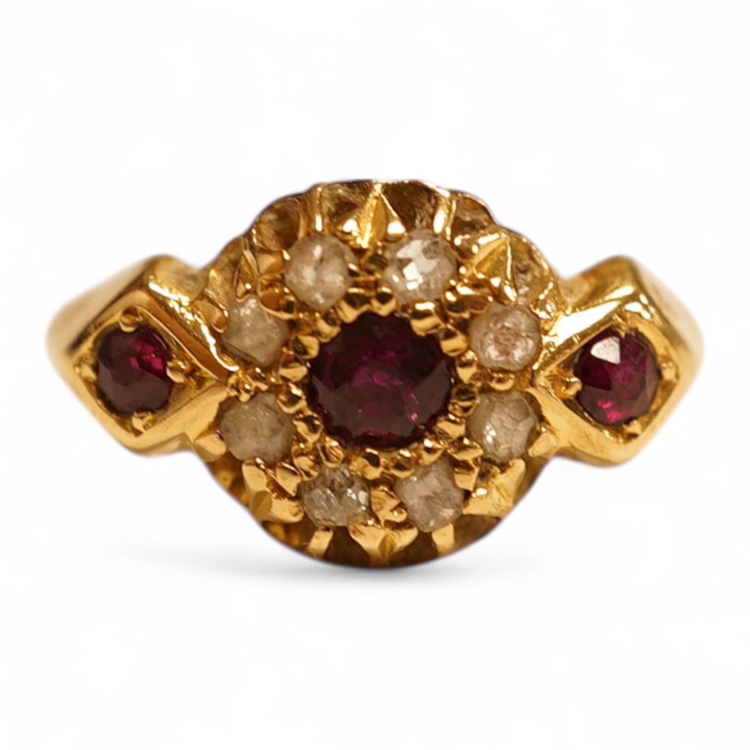 An 18ct, plat and illusion set solitaire diamond ring, size P, gross weight 2.4 grams.
